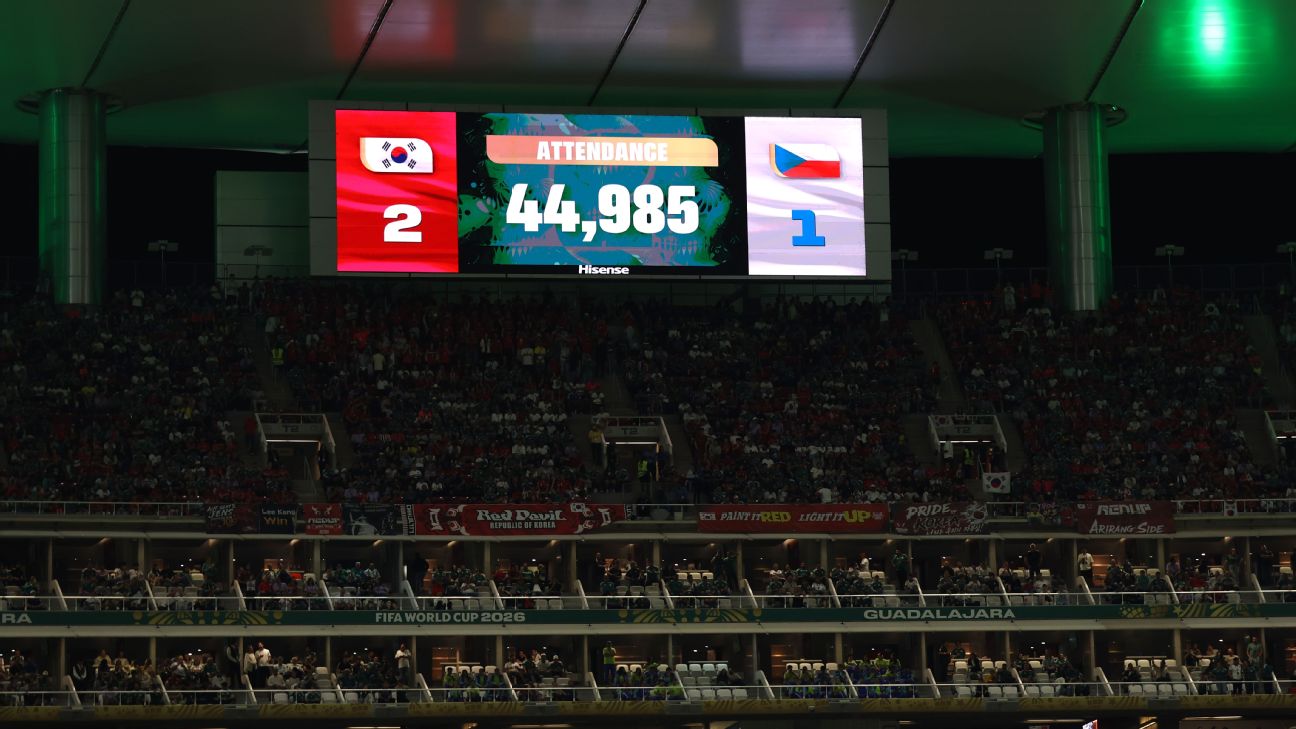 FIFA为韩捷世界杯对阵44985人上座率辩护，空座照片引争议